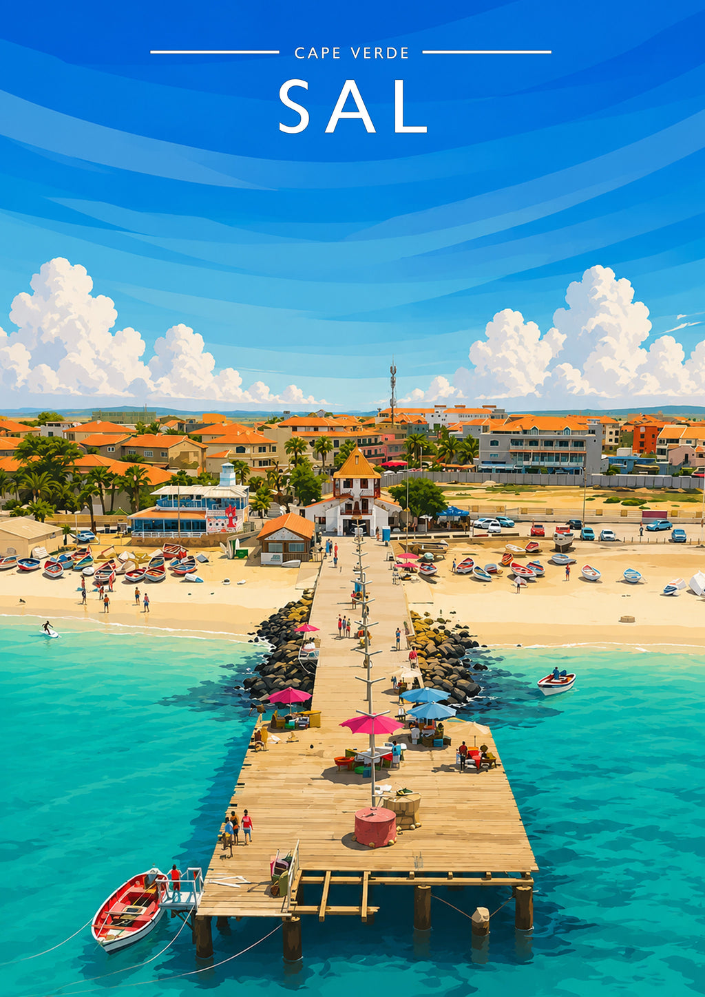 Sal Travel Poster - A4 travel poster print