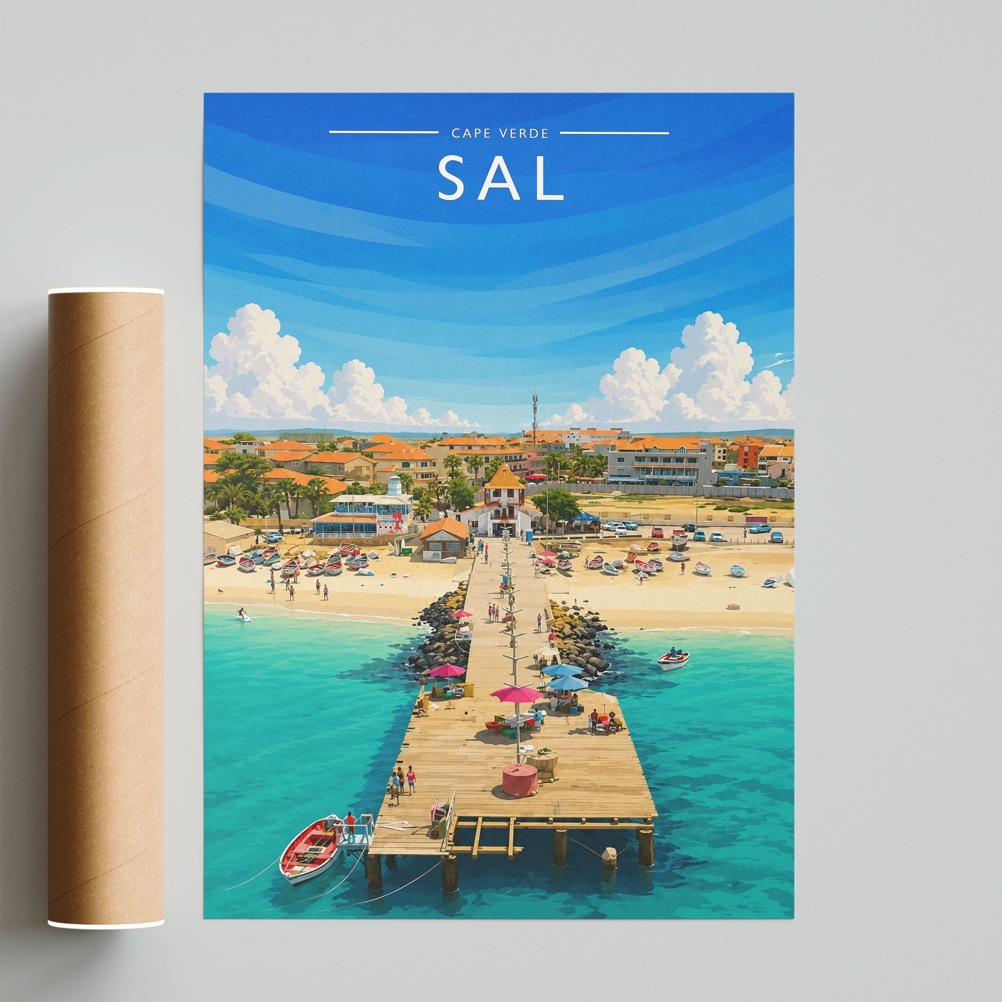 Sal Travel Poster - fine art print with shipping tube