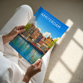 Amsterdam #5 Travel Poster - A4 print held in hand