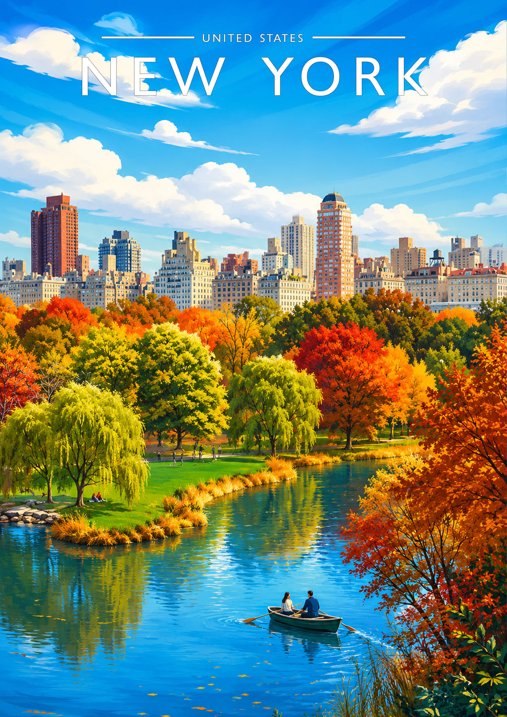 New York #5 Travel Poster - A4 travel poster print