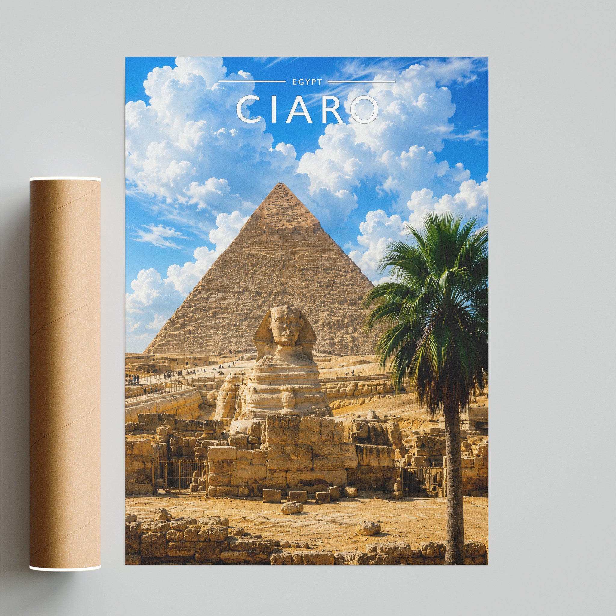 Cairo #2 Travel Poster - fine art print with shipping tube