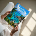 Halkidiki #2 Travel Poster - A4 print held in hand