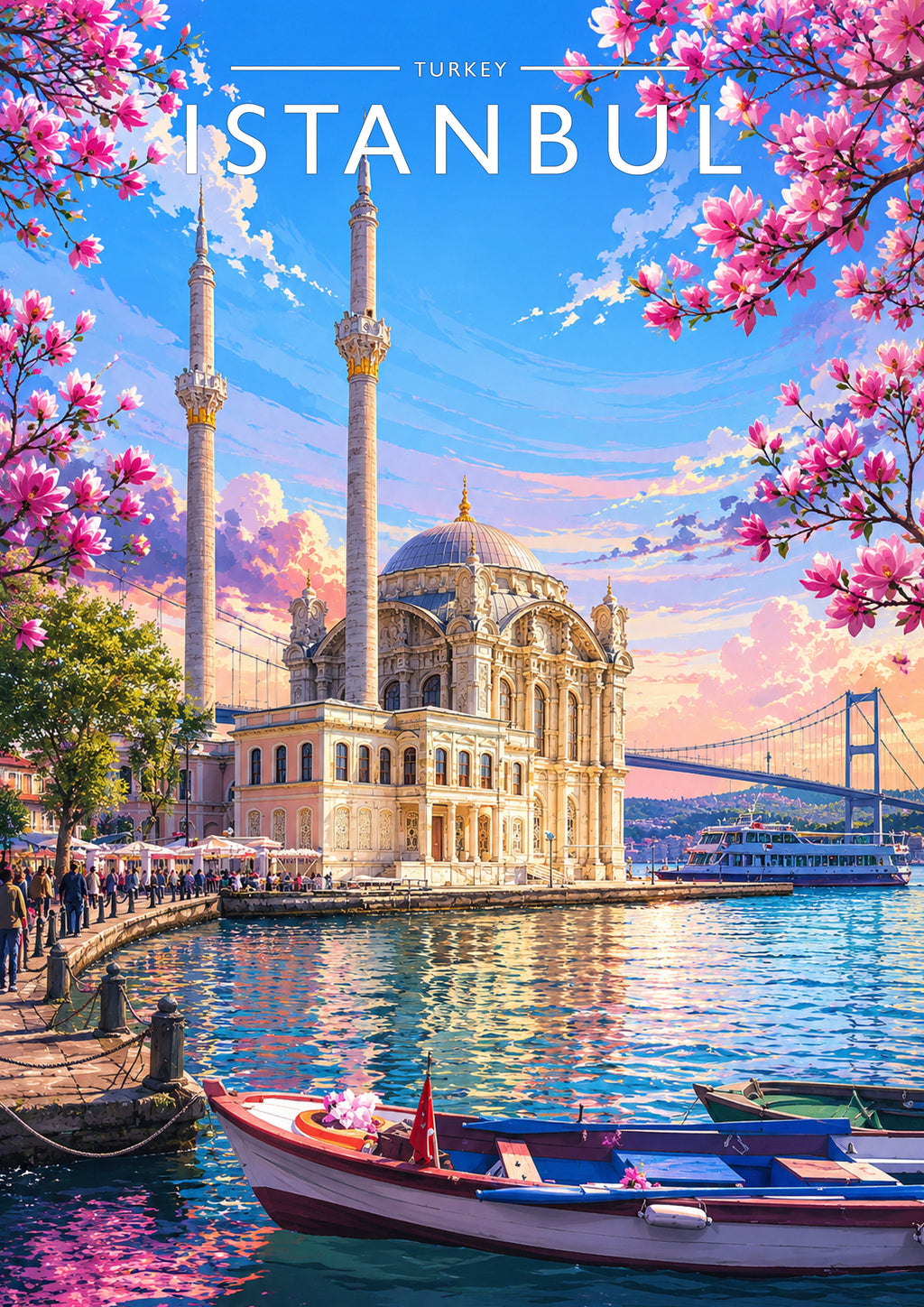 Istanbul #2 Travel Poster - A4 travel poster print