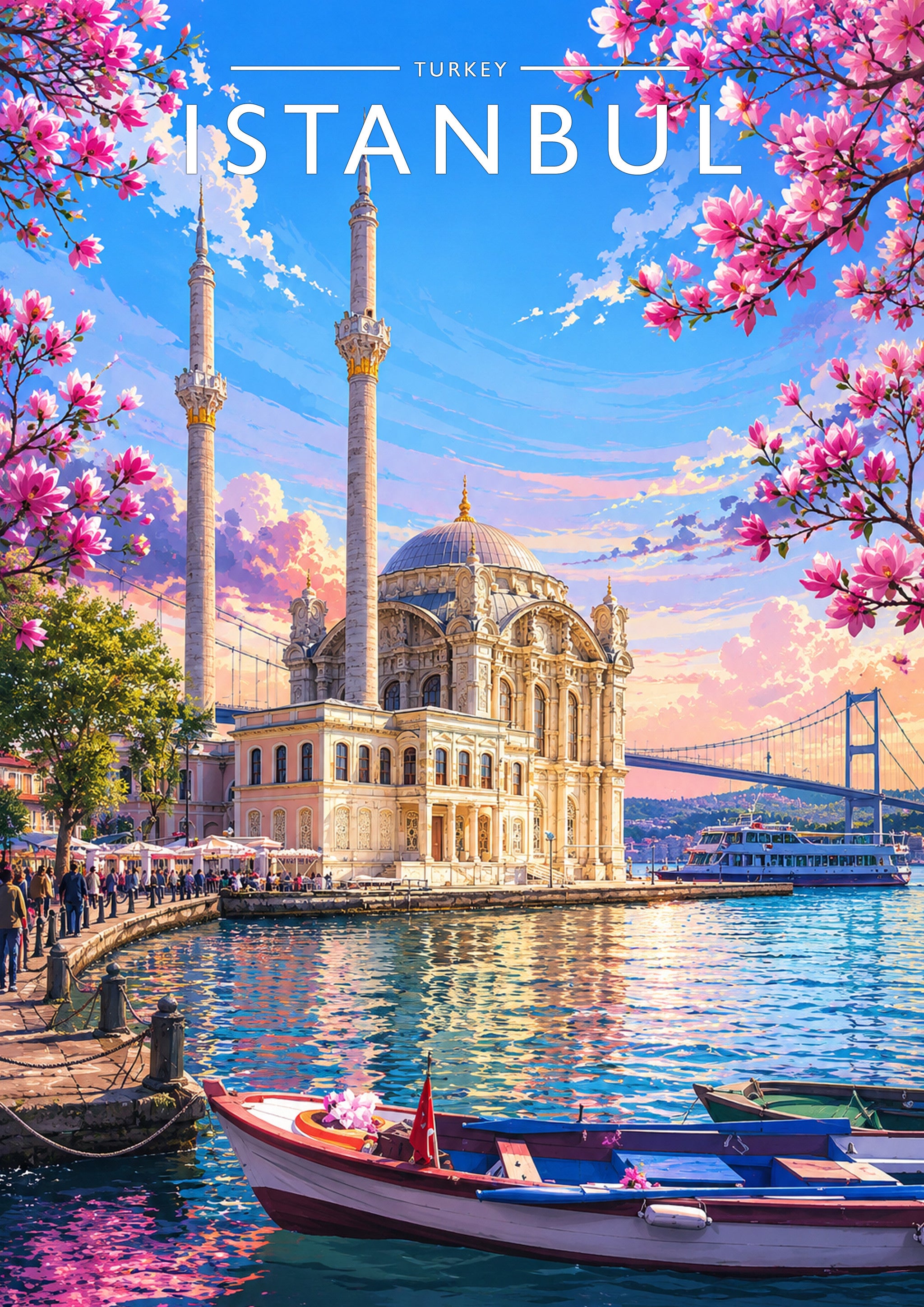 Istanbul #2 Travel Poster - A4 travel poster print