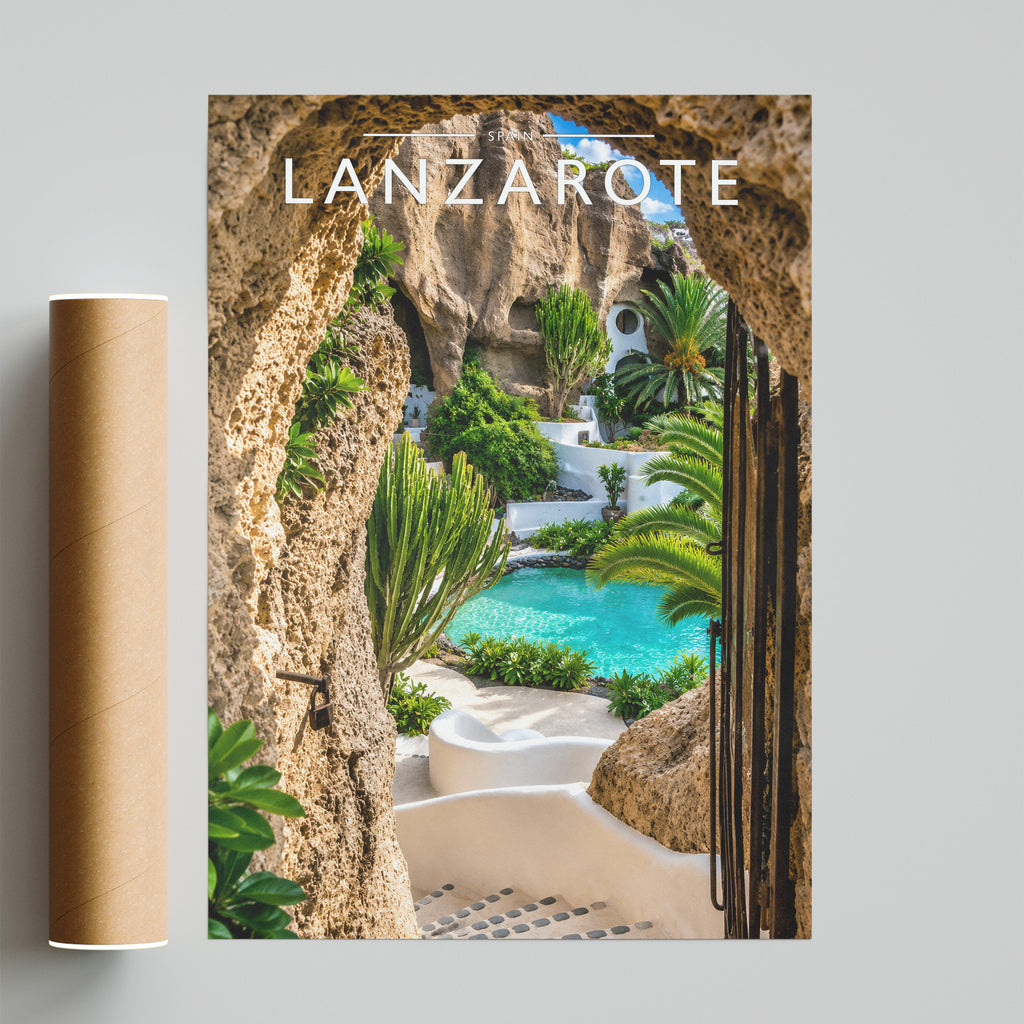 Lanzarote #4 Travel Poster - fine art print with shipping tube