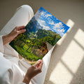 Lauterbrunnen Travel Poster - A4 print held in hand