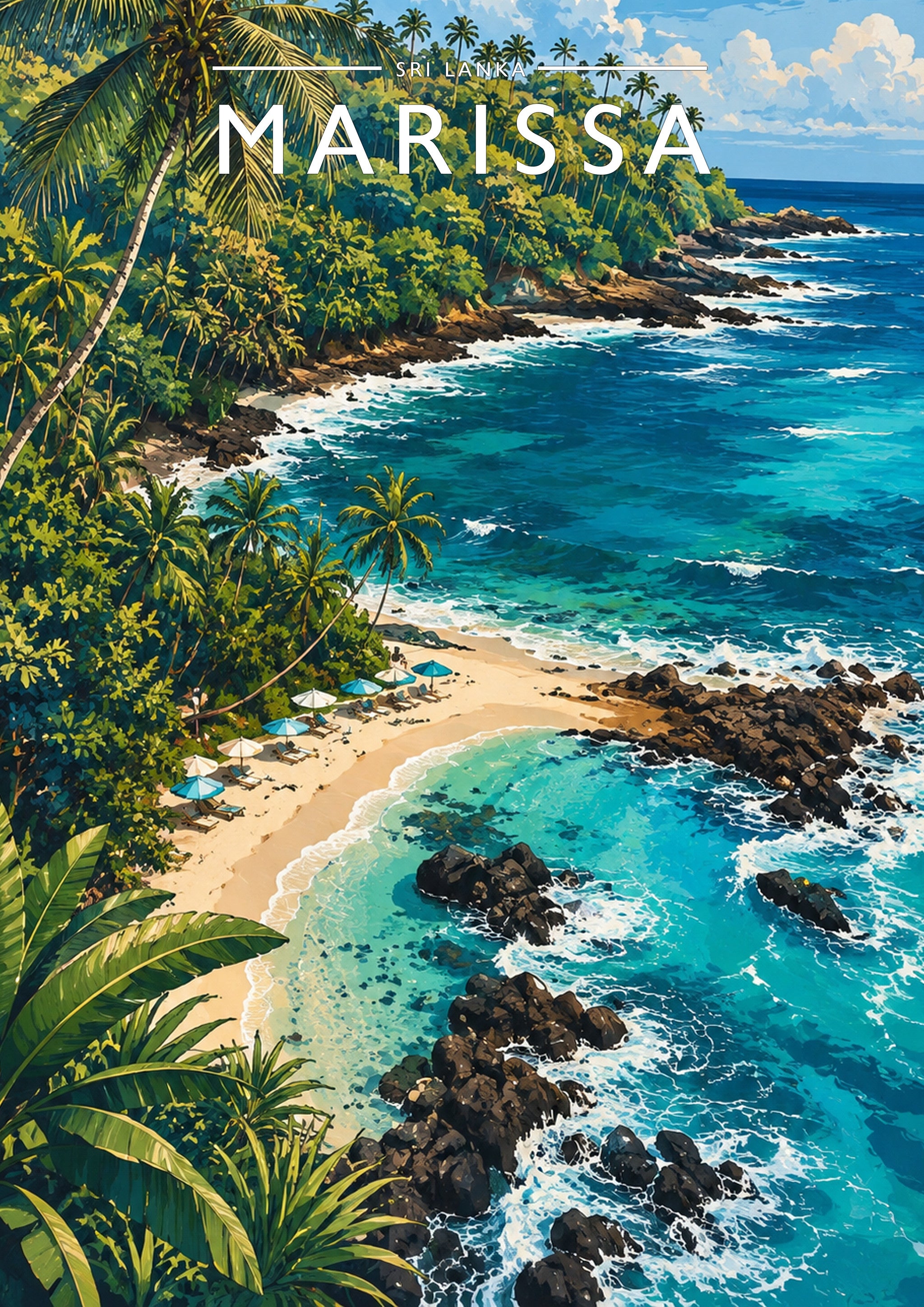 Marissa Travel Poster - A4 travel poster print