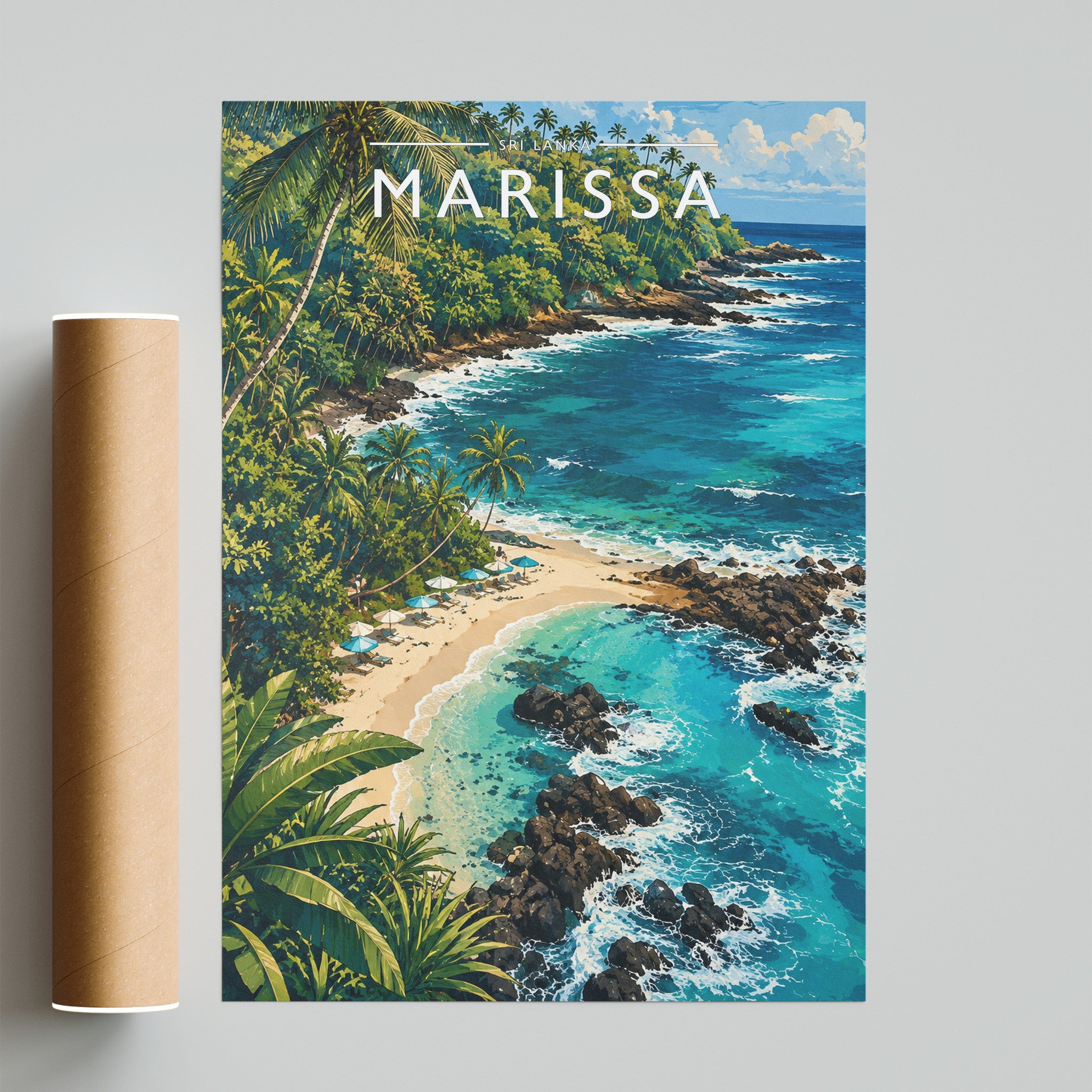 Marissa Travel Poster - fine art print with shipping tube