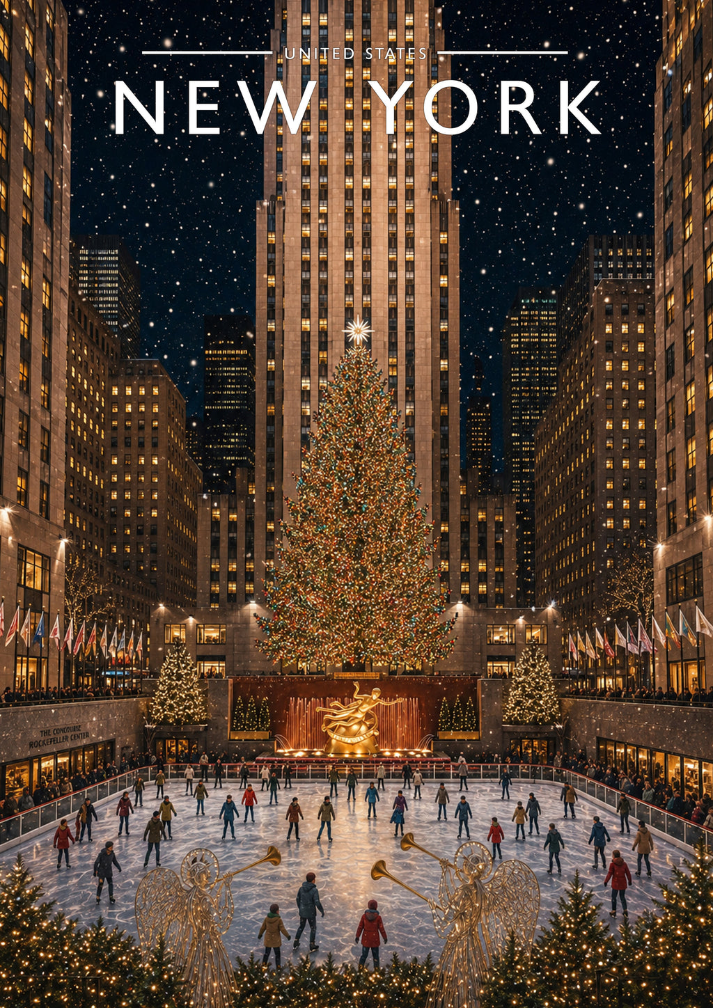 New York #6 Travel Poster - A4 travel poster print