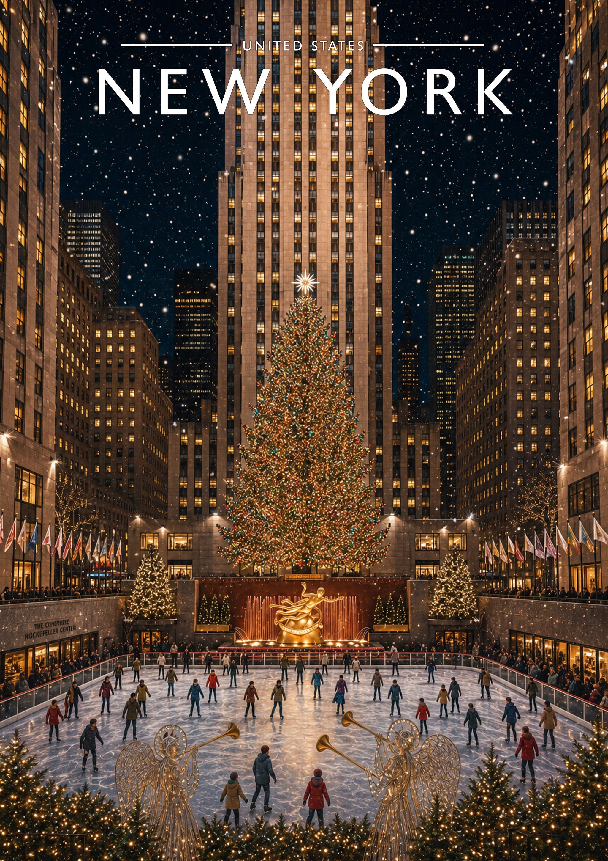 New York #6 Travel Poster - A4 travel poster print