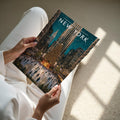 New York #7 Travel Poster - A4 print held in hand