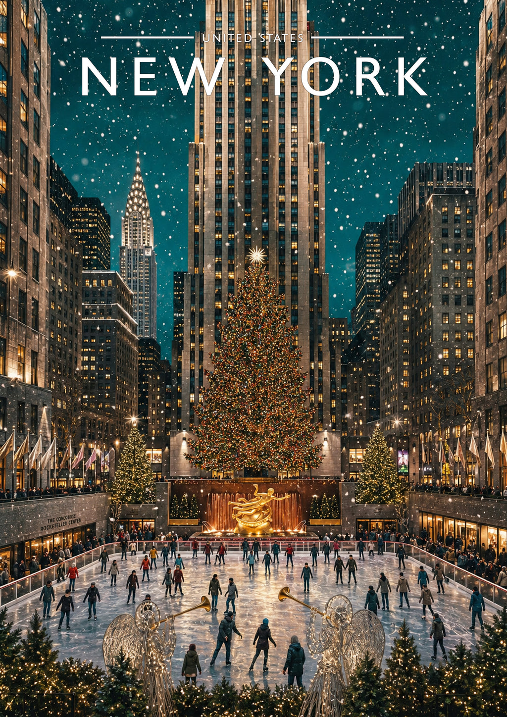 New York #7 Travel Poster - A4 travel poster print