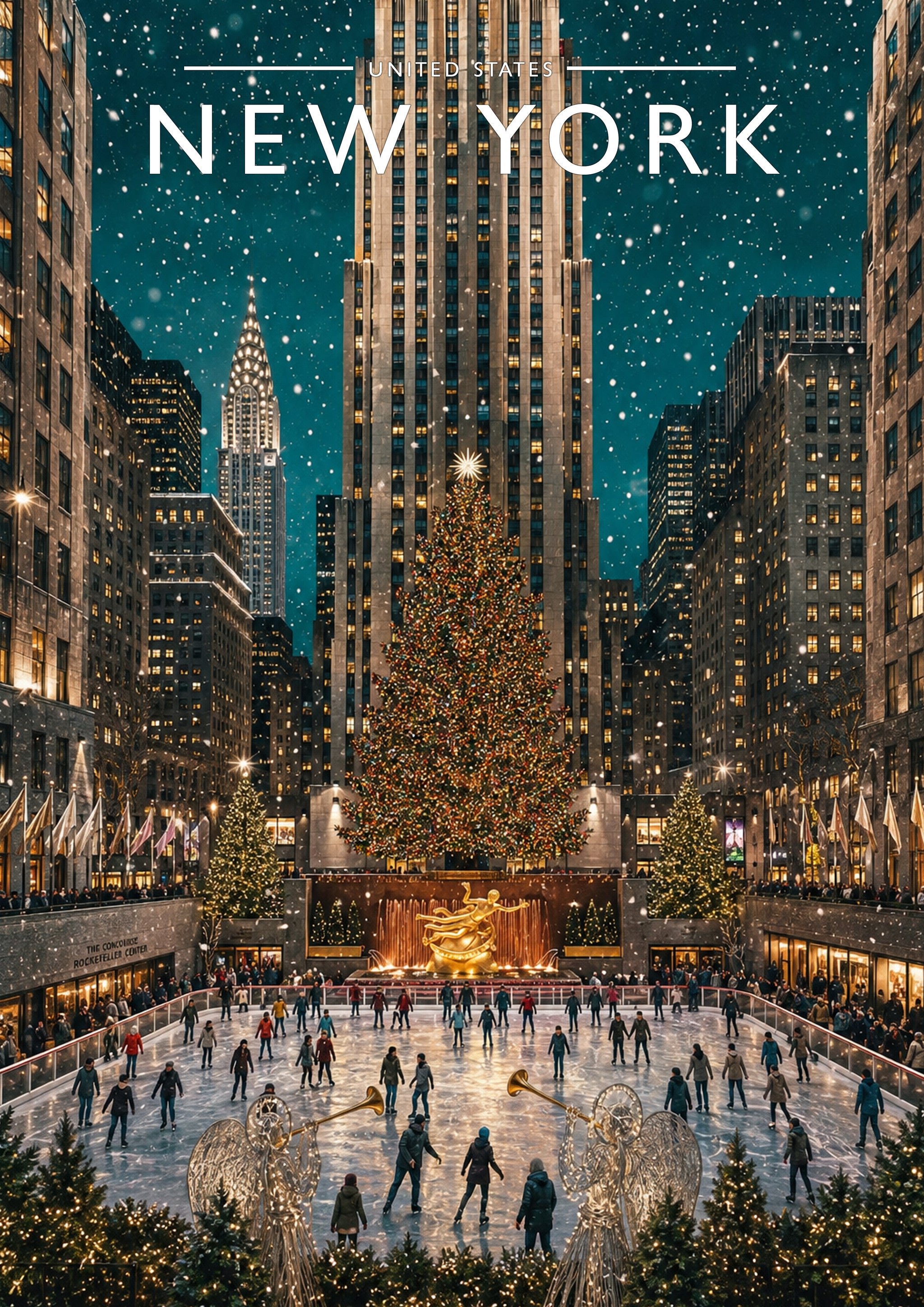 New York #7 Travel Poster - A4 travel poster print