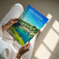 Polperro #2 Travel Poster - A4 print held in hand