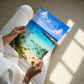 Paphos Travel Poster - A4 print held in hand