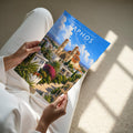 Paphos #2 Travel Poster - A4 print held in hand