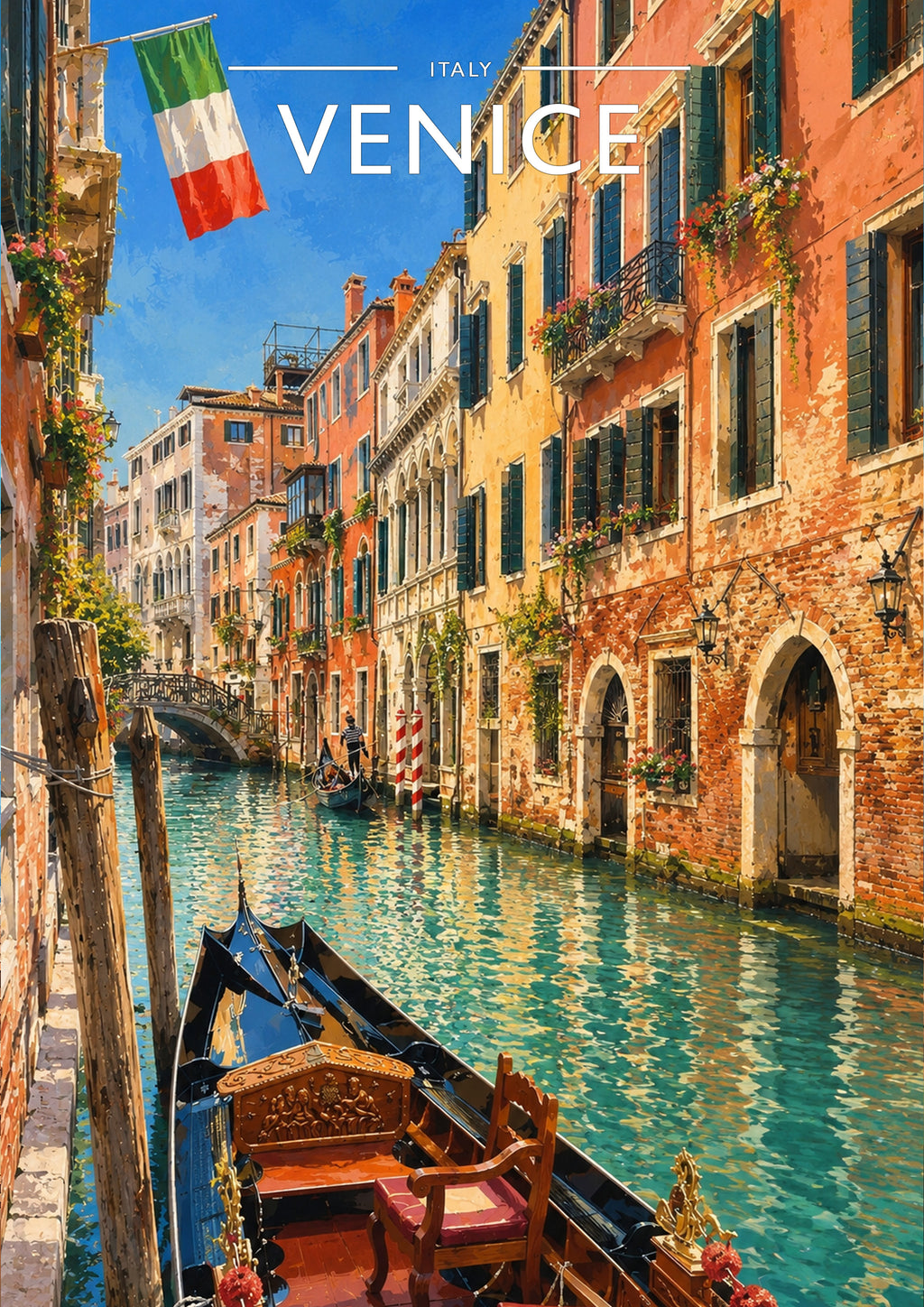 Venice #2 Travel Poster - A4 travel poster print