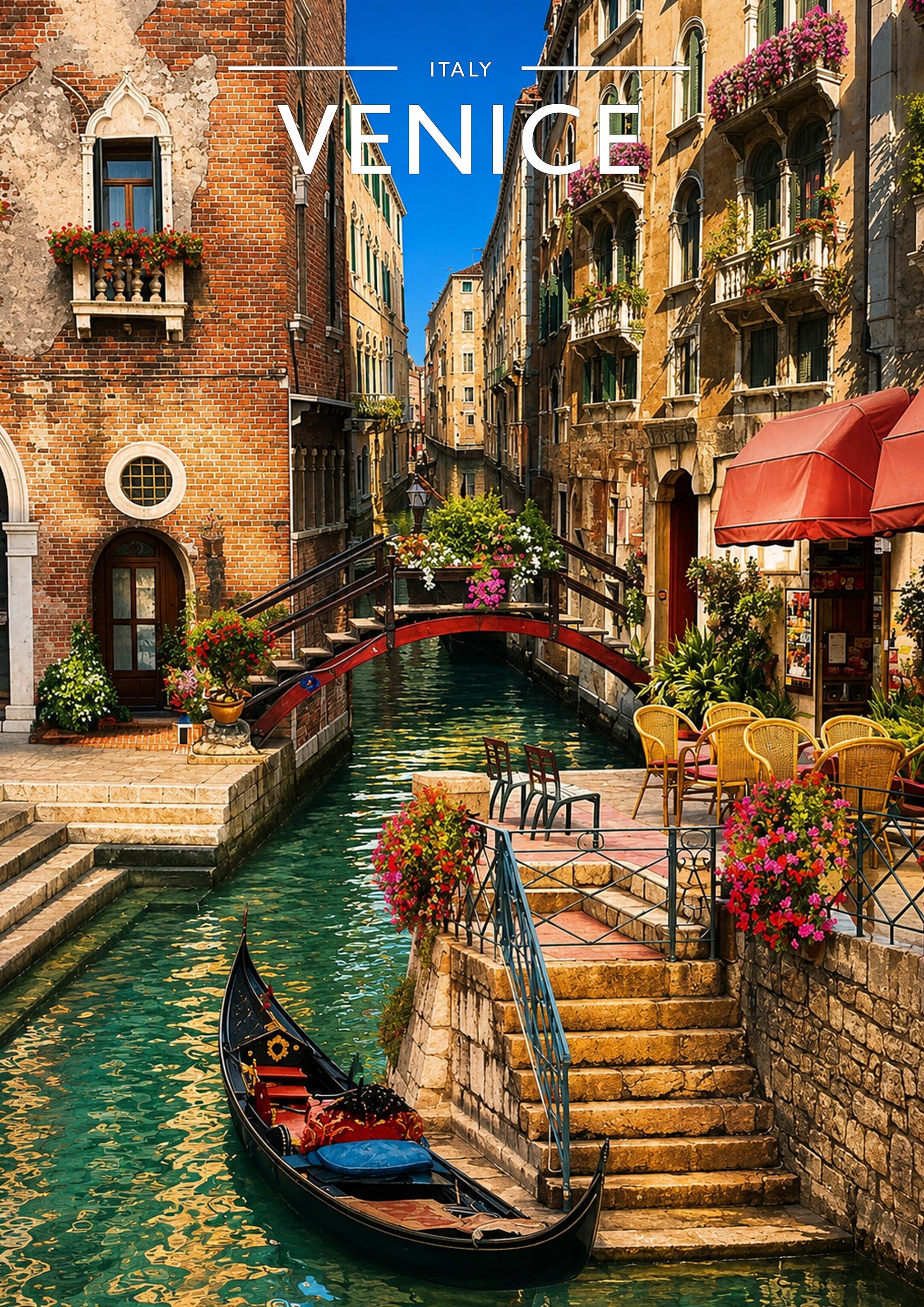 Venice #3 Travel Poster - A4 travel poster print