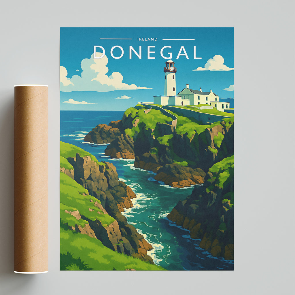 Donegal Travel Poster - fine art print with shipping tube
