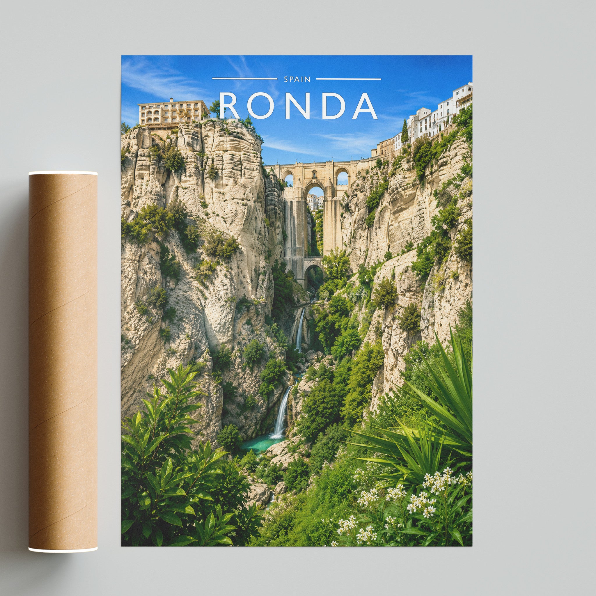 Ronda Travel Poster - fine art print with shipping tube