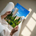 Pisa Travel Poster - A4 print held in hand