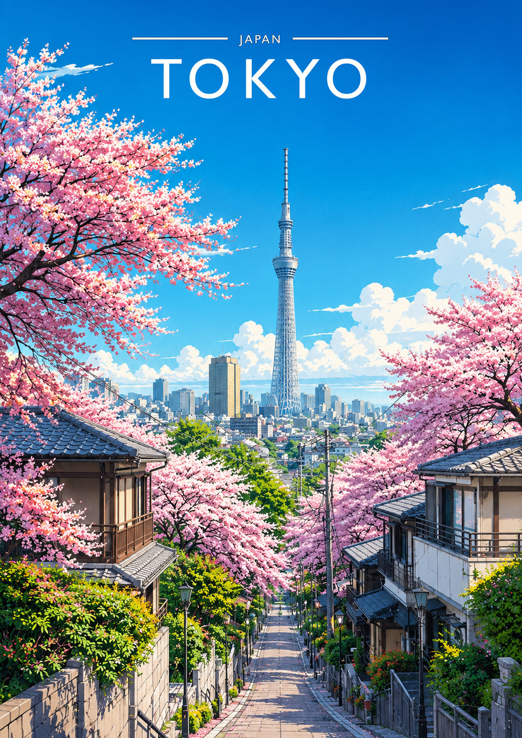 Tokyo #3 Travel Poster - A4 travel poster print