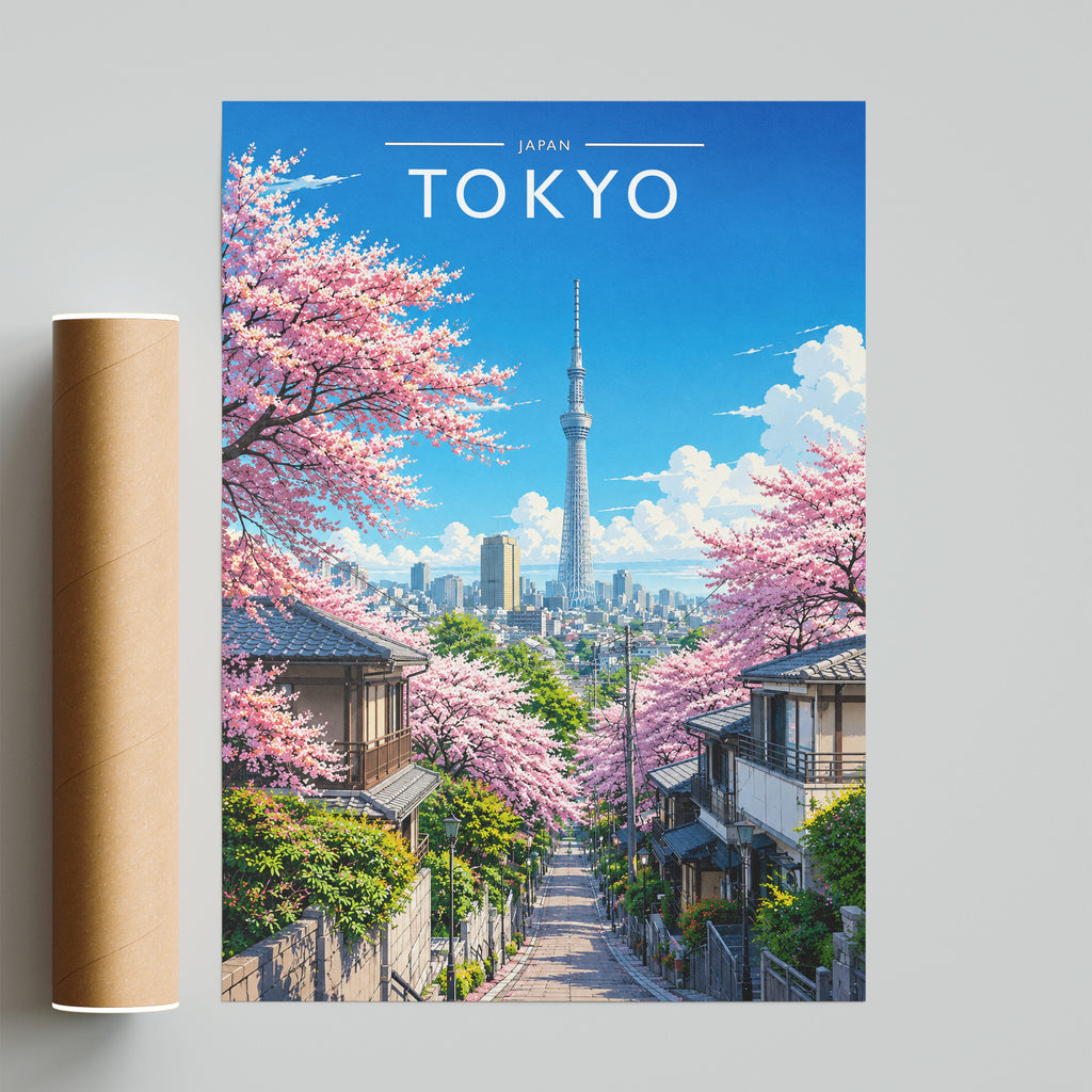 Tokyo #3 Travel Poster - fine art print with shipping tube