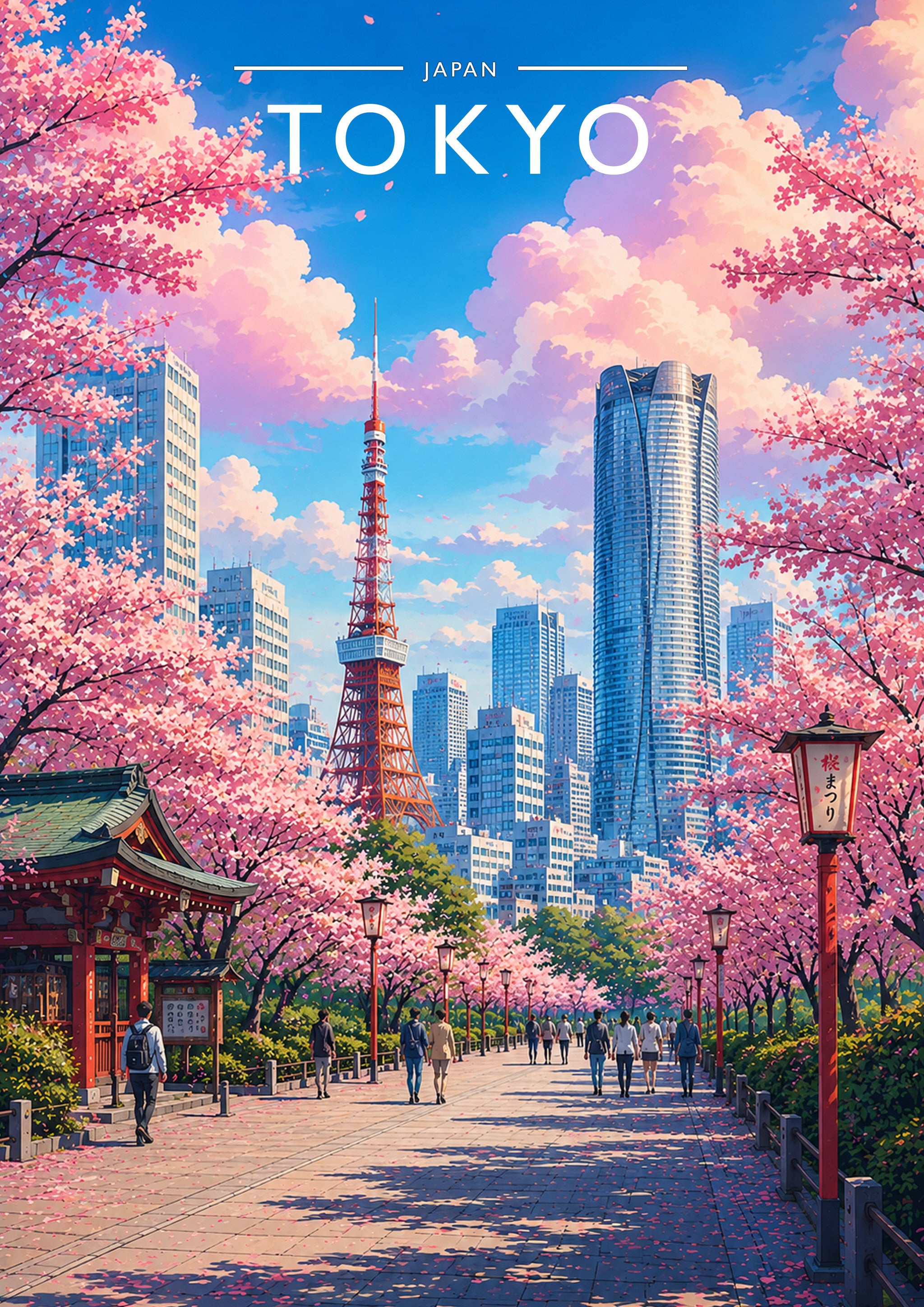 Tokyo #4 Travel Poster - A4 travel poster print