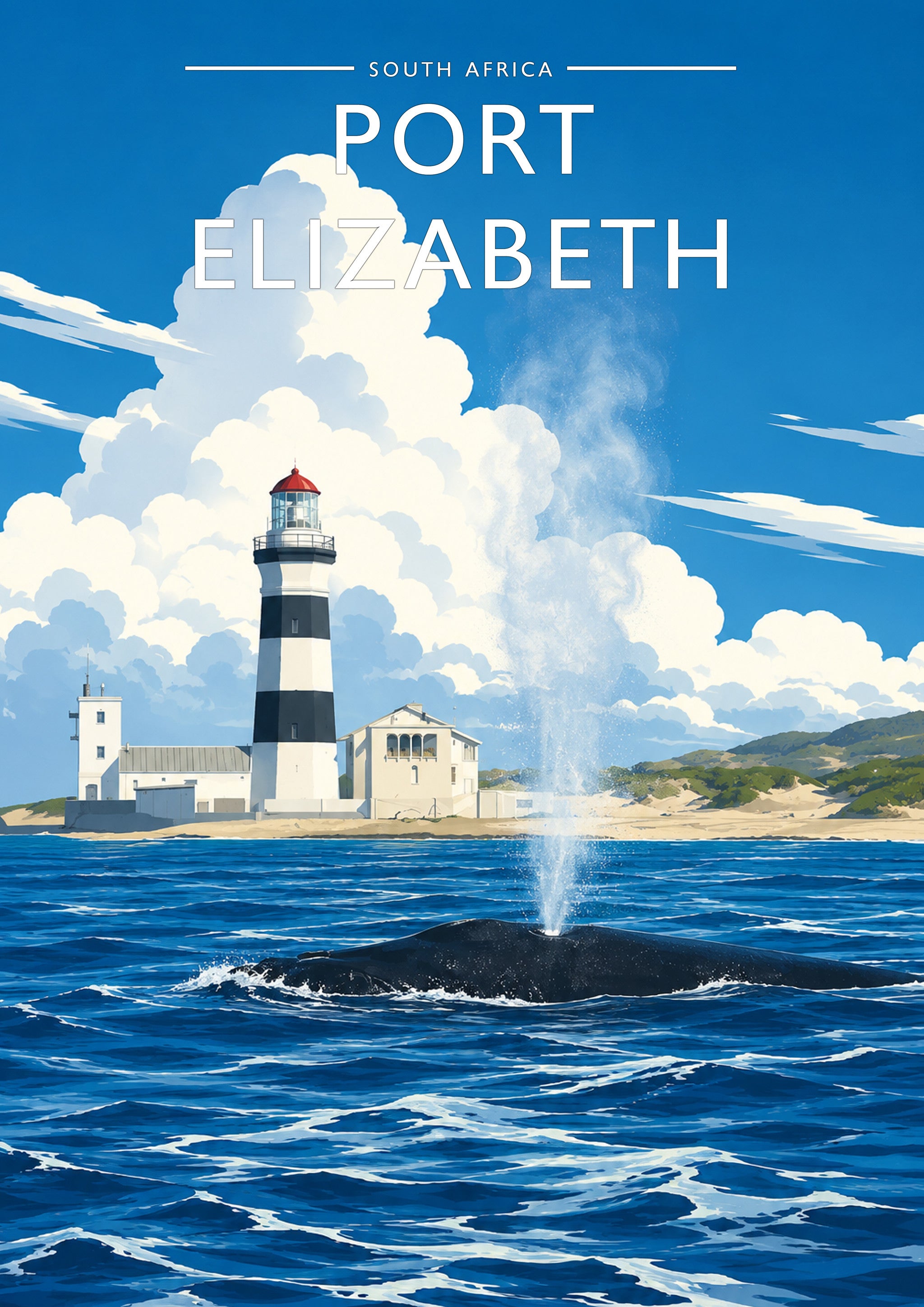 Port Elizabeth #2 Travel Poster - A4 travel poster print