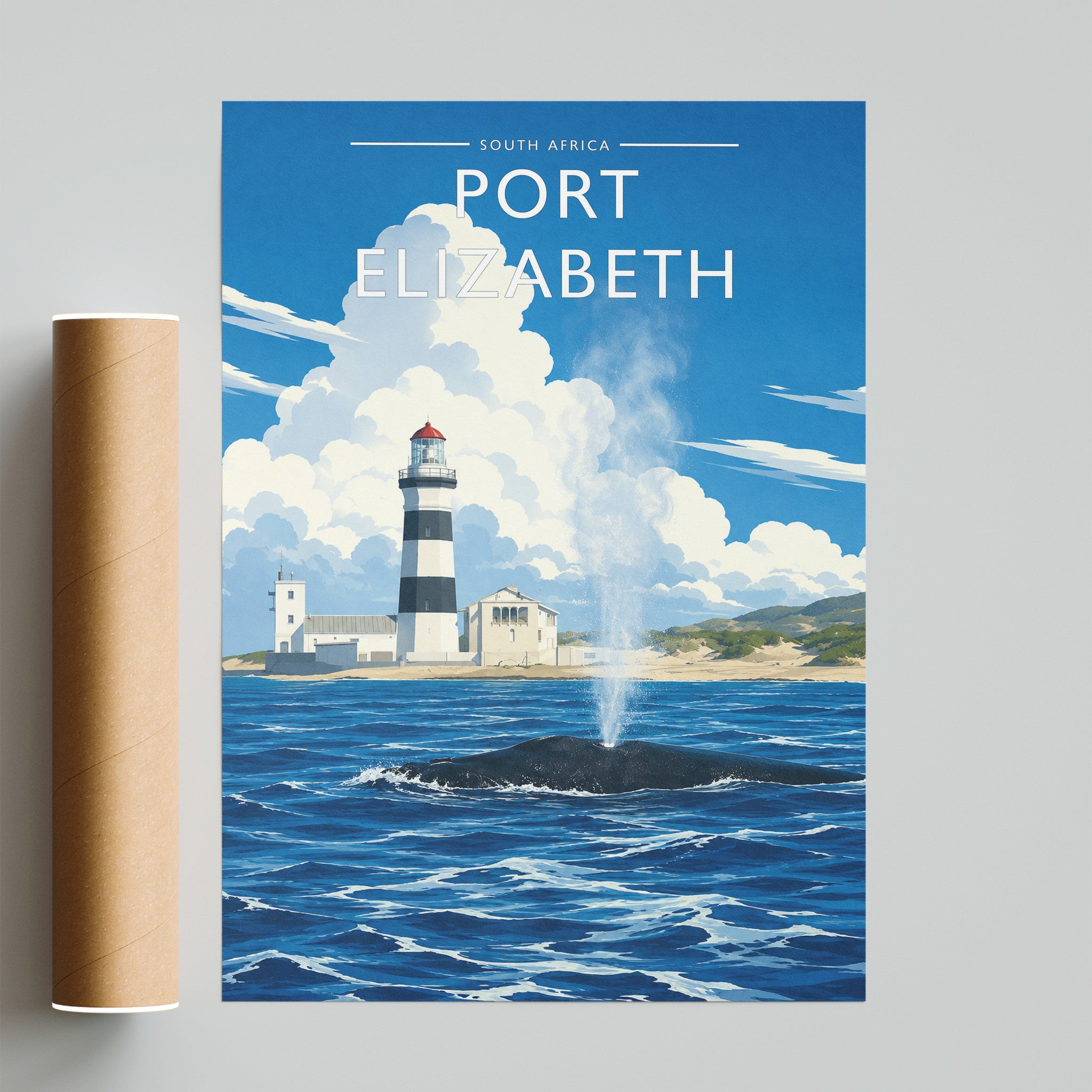 Port Elizabeth #2 Travel Poster - fine art print with shipping tube