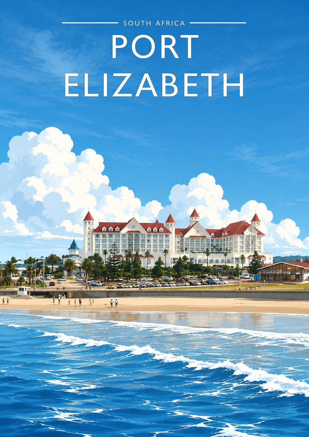 Port Elizabeth #3 Travel Poster - A4 travel poster print
