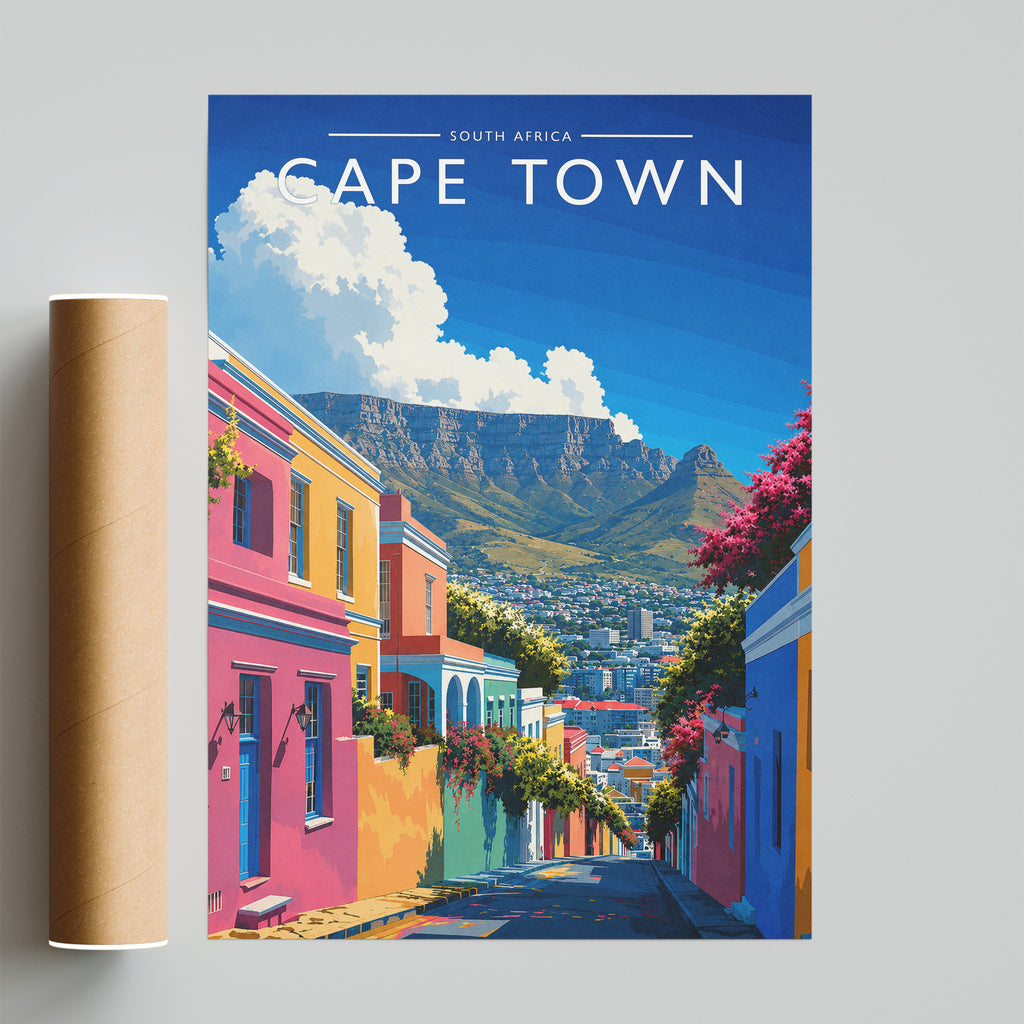 Cape Town #2 Travel Poster - fine art print with shipping tube