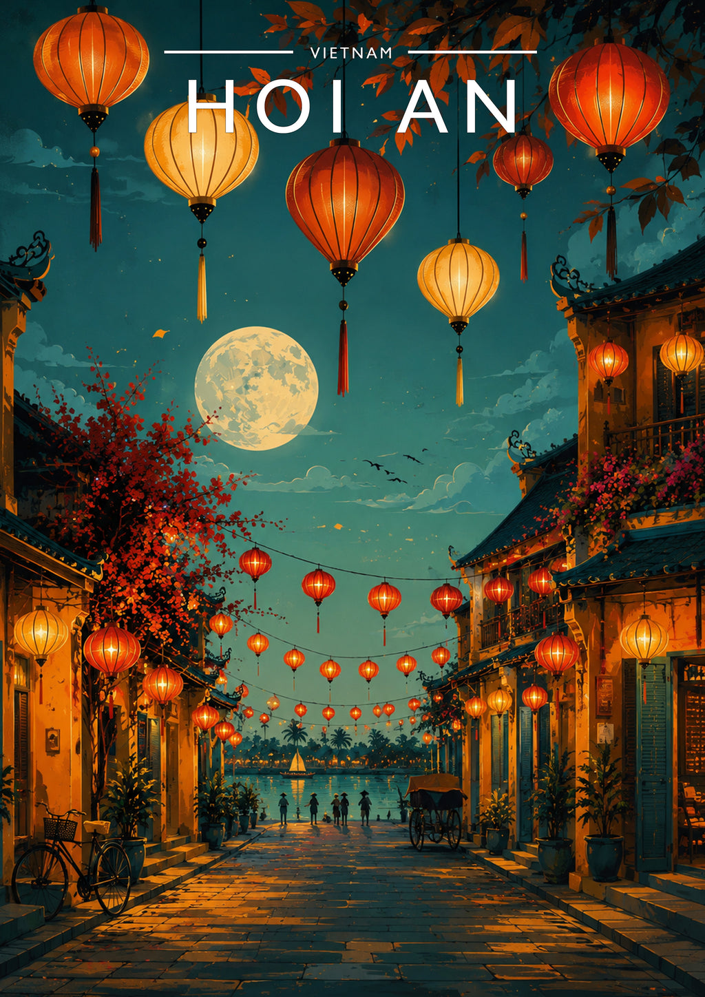 Hoi An #2 Travel Poster - A4 travel poster print