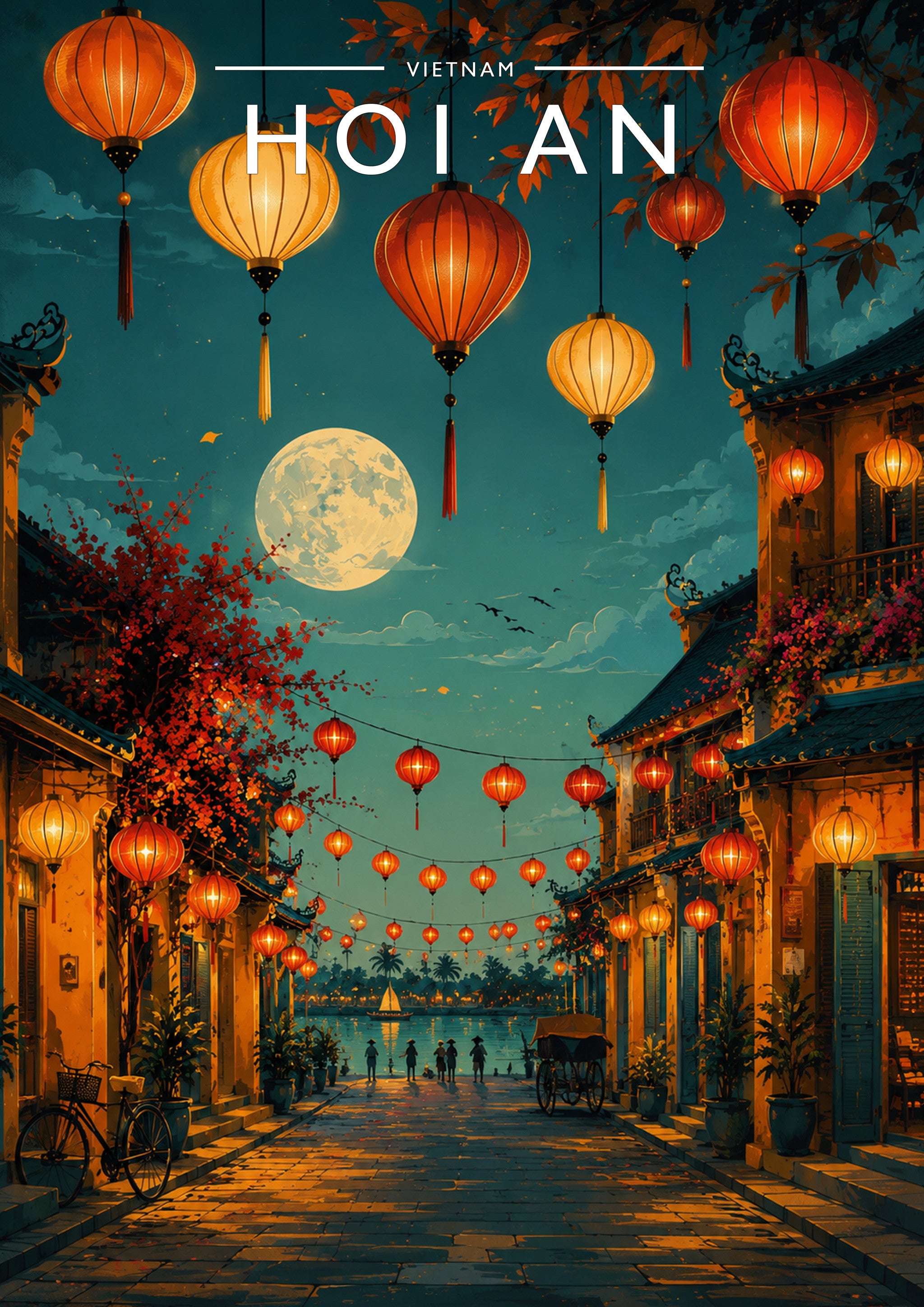 Hoi An #2 Travel Poster - A4 travel poster print