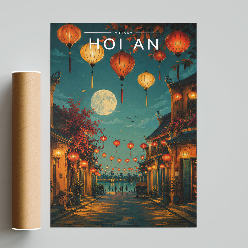 Hoi An #2 Travel Poster - fine art print with shipping tube