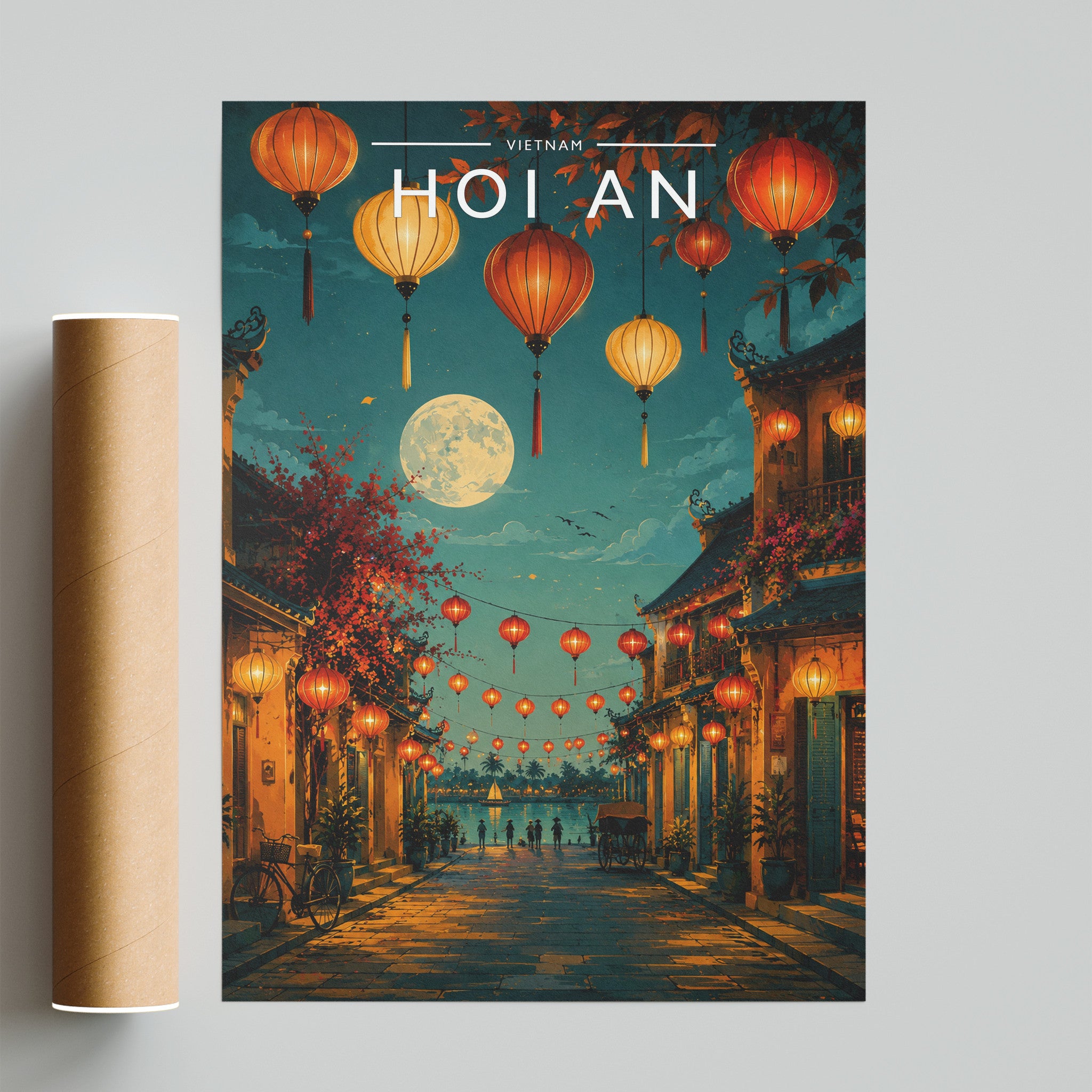 Hoi An #2 Travel Poster - fine art print with shipping tube