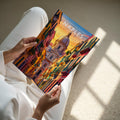 Naples Travel Poster - A4 print held in hand