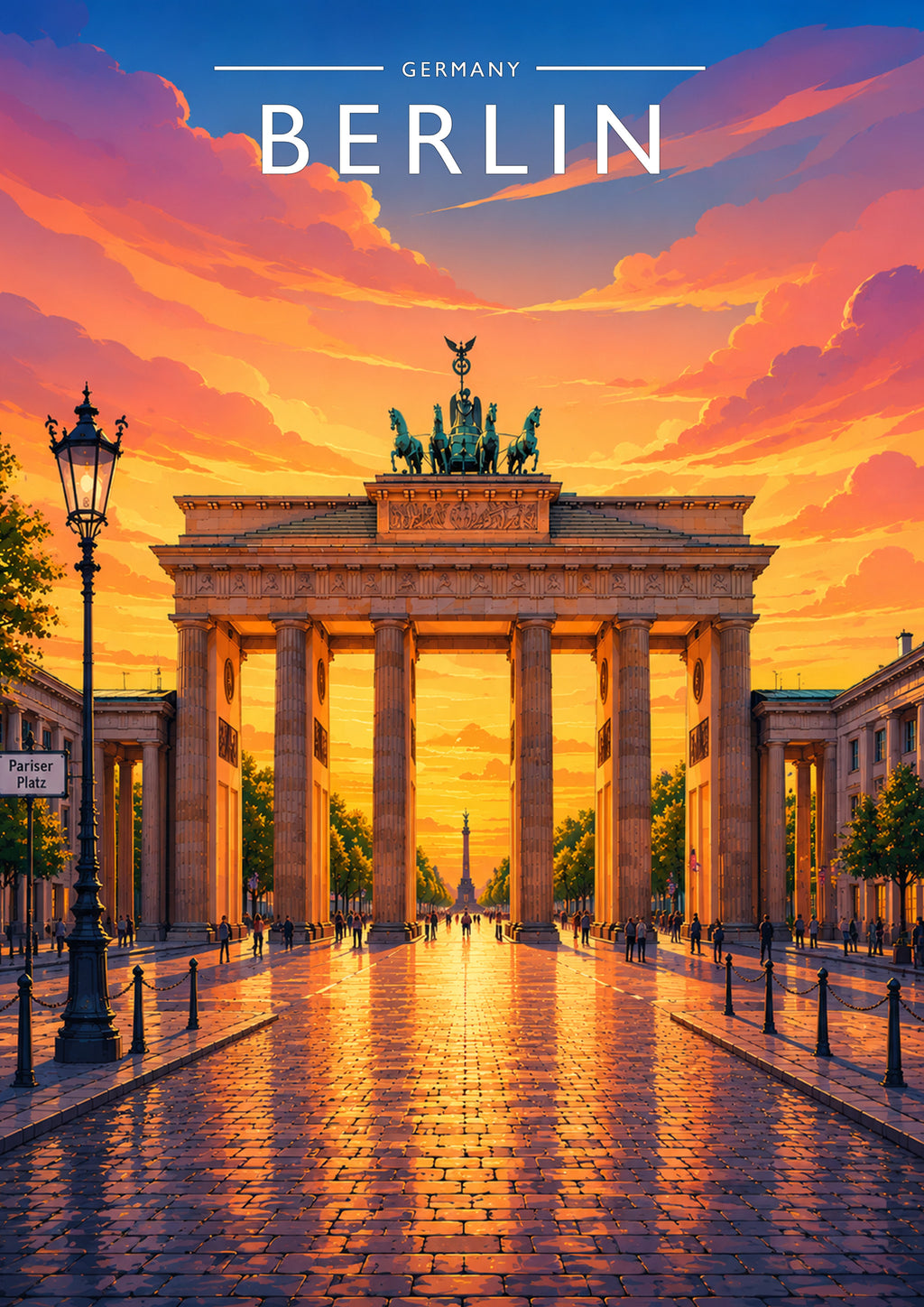 Berlin Travel Poster - A4 travel poster print
