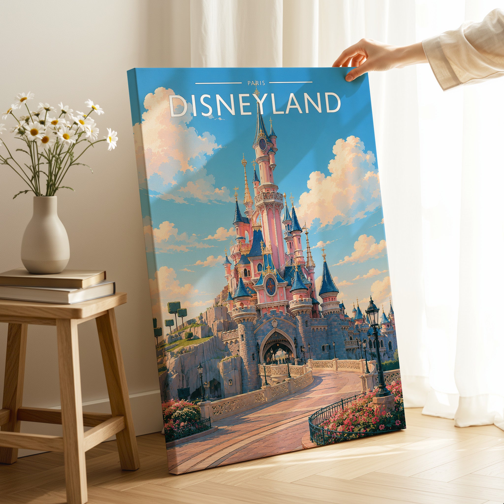 Paris #5 Travel Poster as a gallery-wrapped canvas