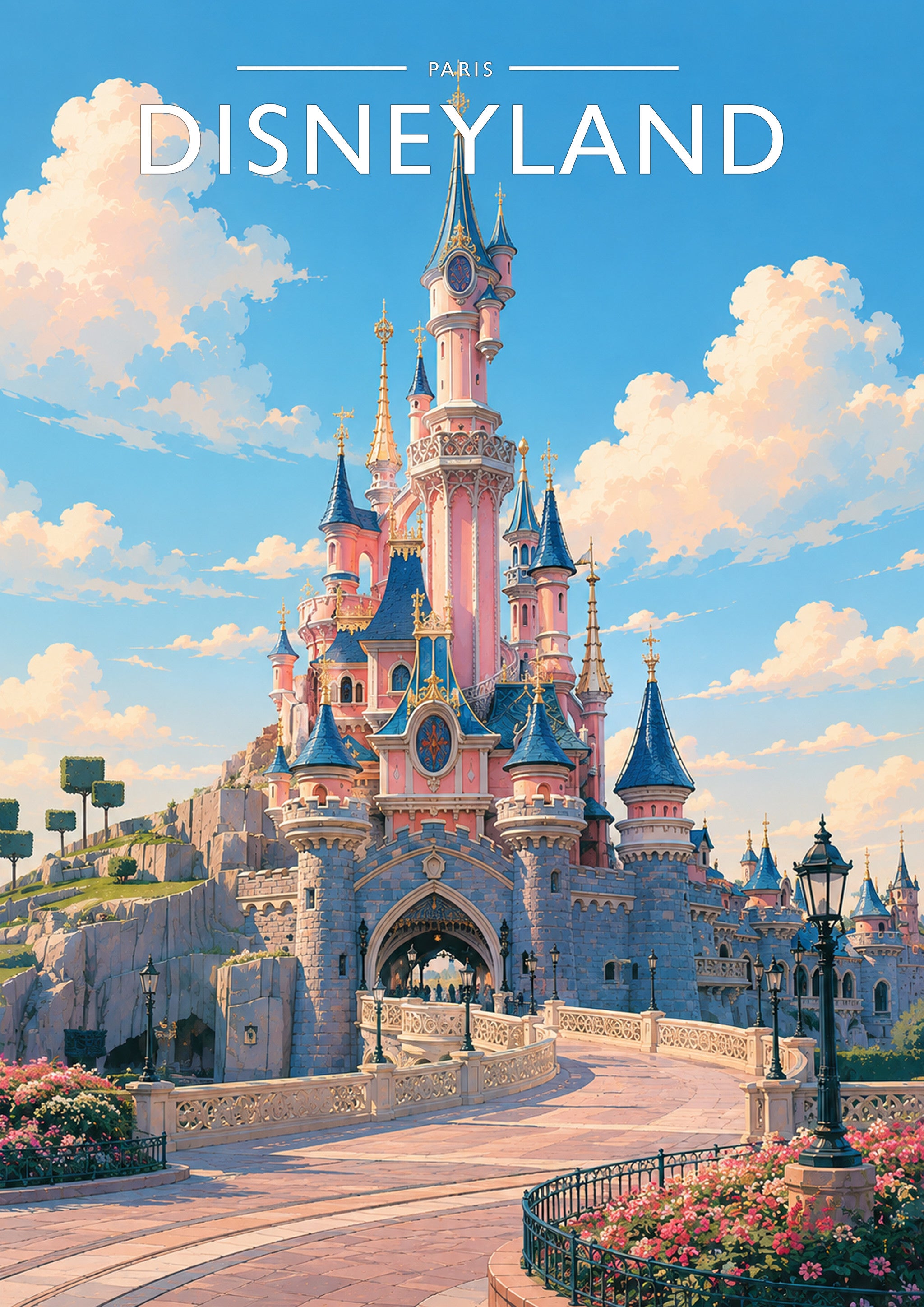 Paris #5 Travel Poster - A4 travel poster print