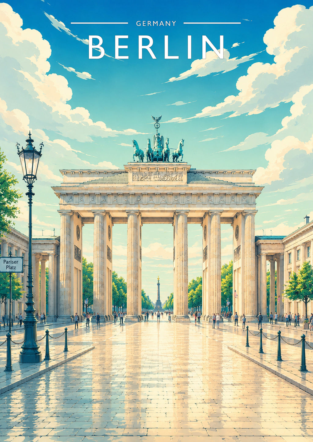 Berlin #2 Travel Poster - A4 travel poster print