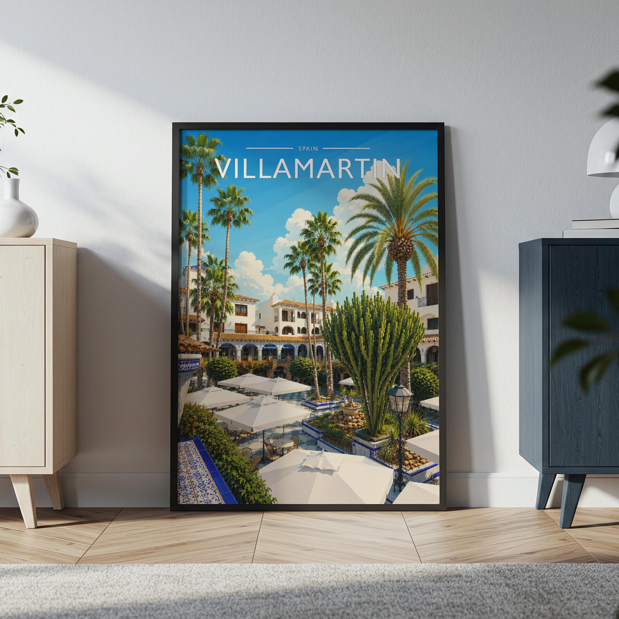 Villamartin #2 Travel Poster in a black frame