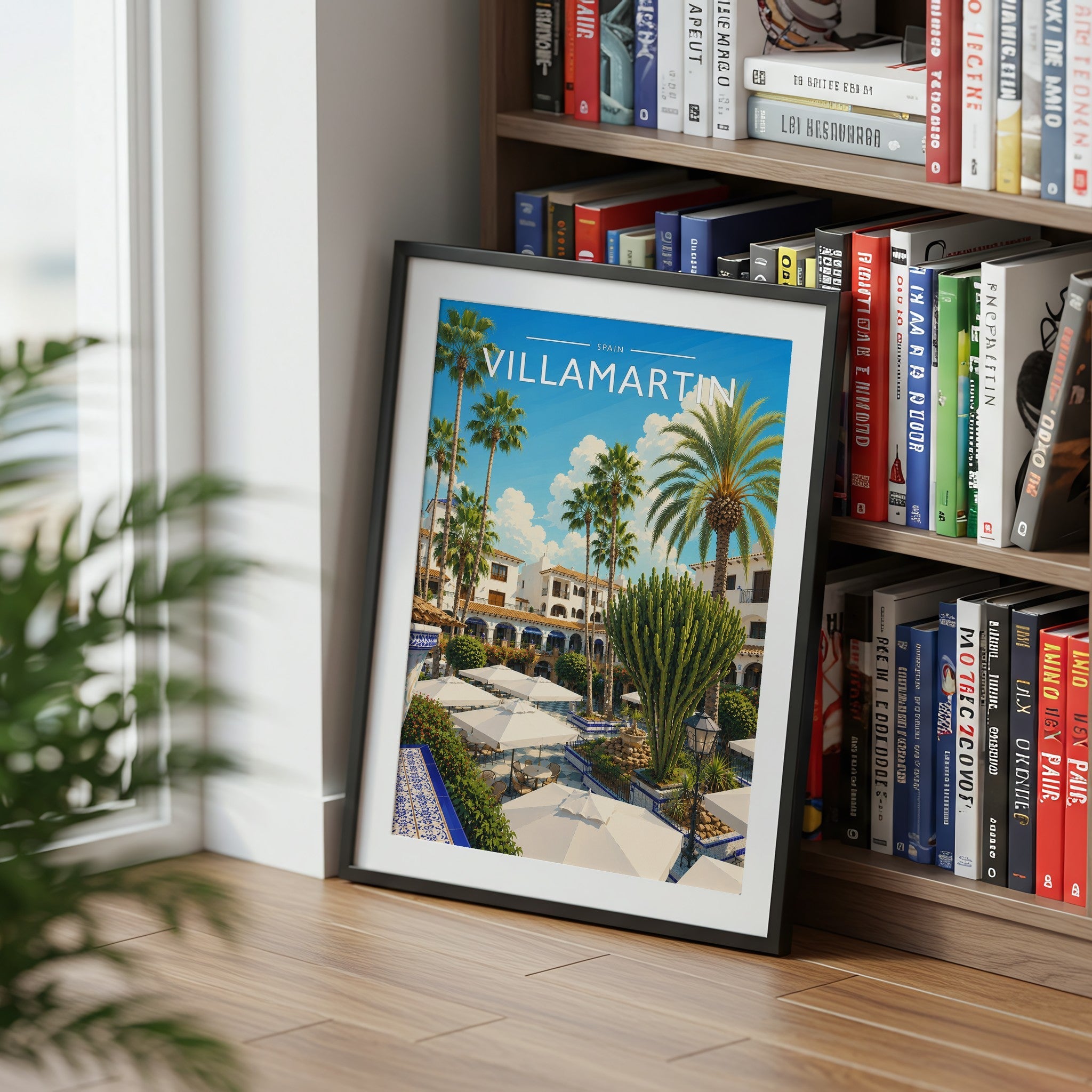Villamartin #2 Travel Poster mounted in a black frame