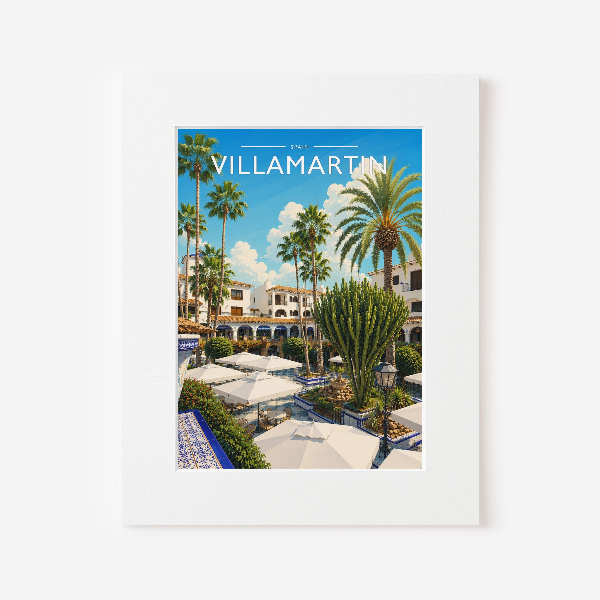 Villamartin #2 Travel Poster in a white mount