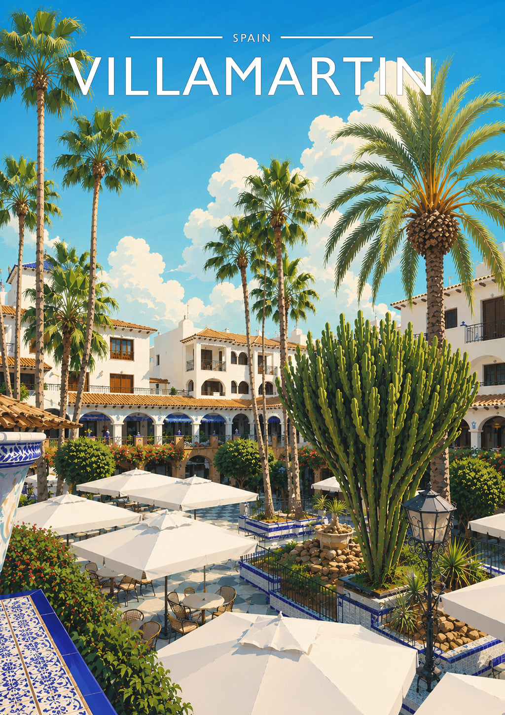 Villamartin #2 Travel Poster - A4 travel poster print
