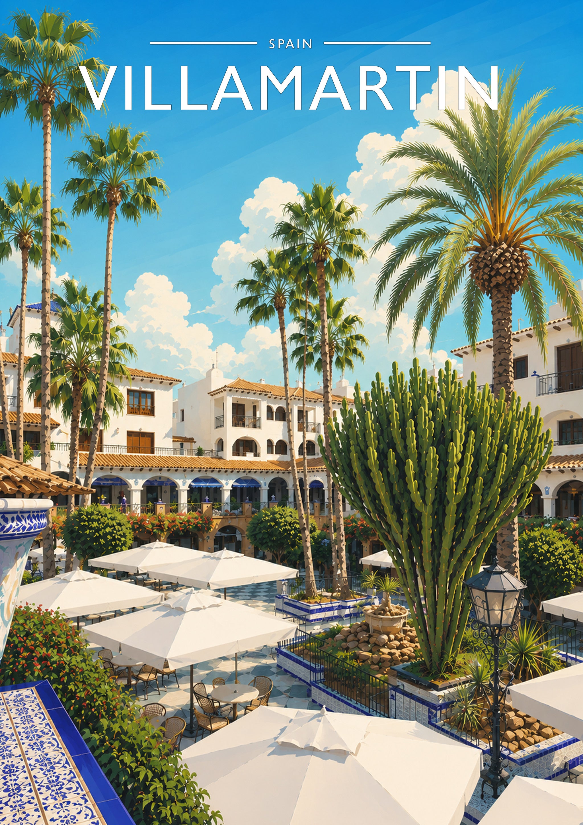 Villamartin #2 Travel Poster - A4 travel poster print