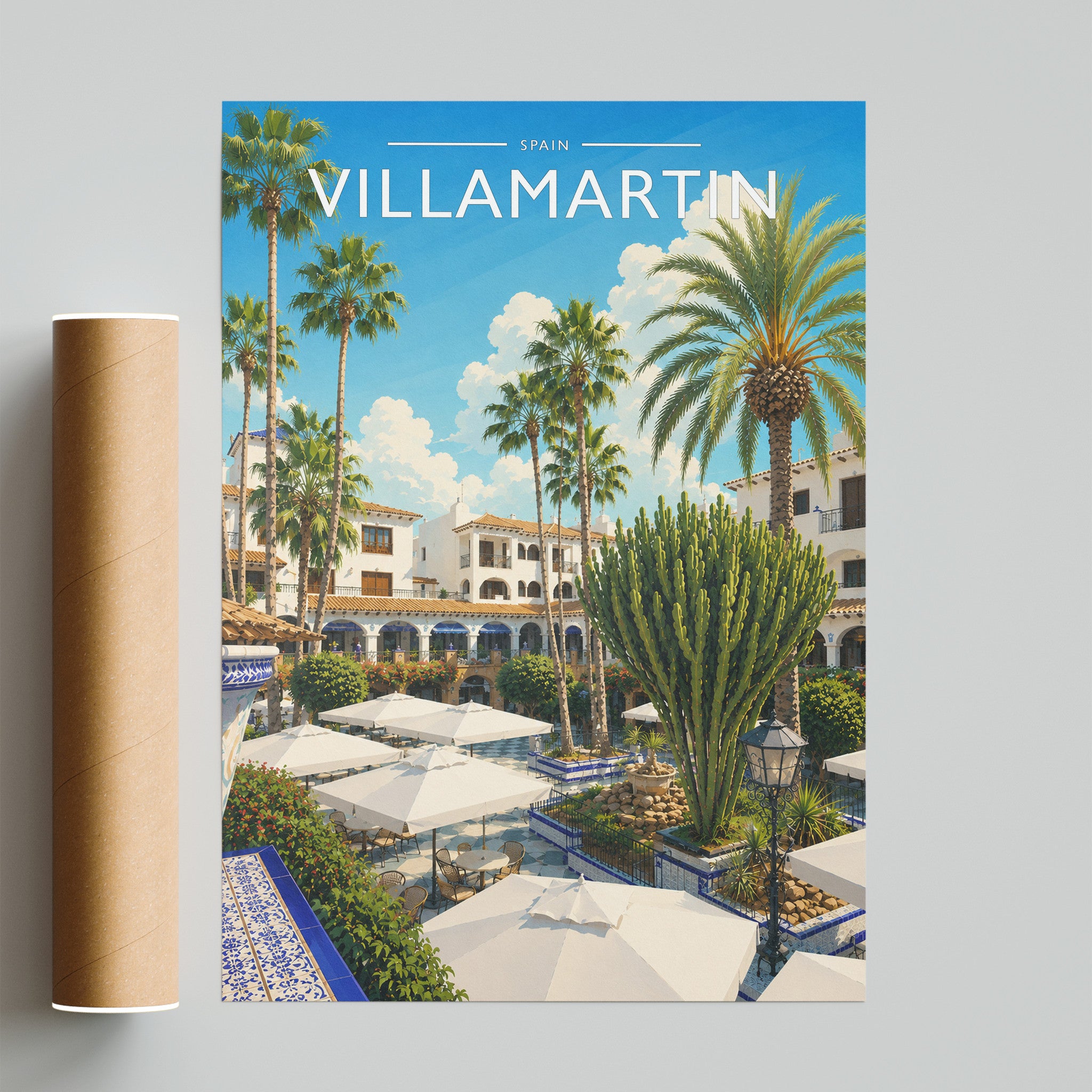 Villamartin #2 Travel Poster - fine art print with shipping tube