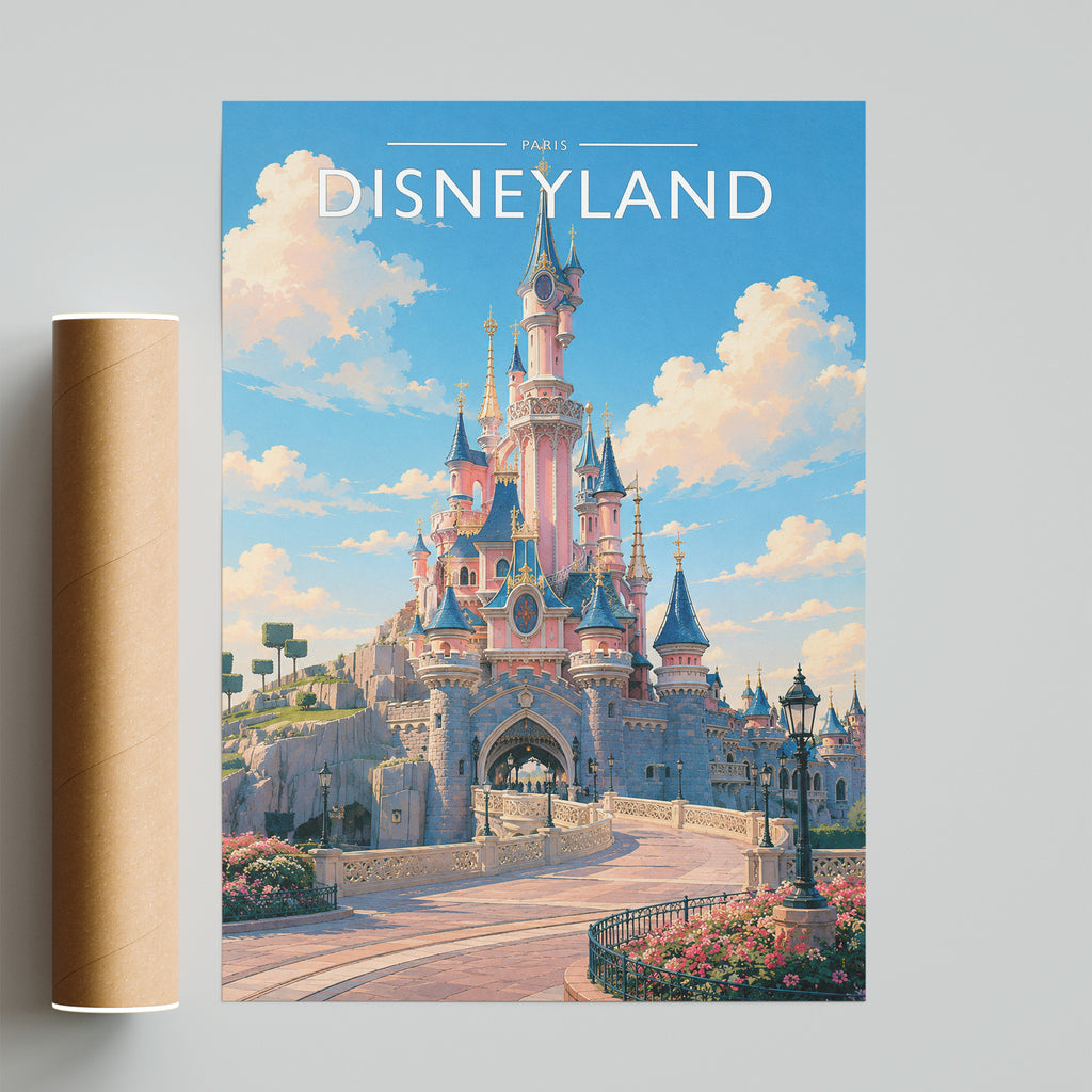 Paris #6 Travel Poster - fine art print with shipping tube