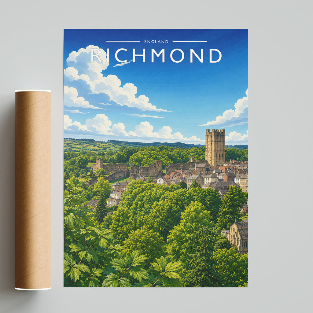 Richmond Travel Poster - fine art print with shipping tube