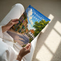 Burnham Market #4 Travel Poster - A4 print held in hand